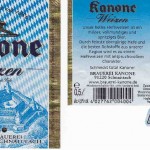 Brauerei Kanone/Schnaittach: Weizen (Nr. 255)