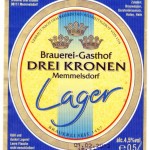 Brauerei Drei Kronen/Memmelsdorf: Lager (Nr. 411)
